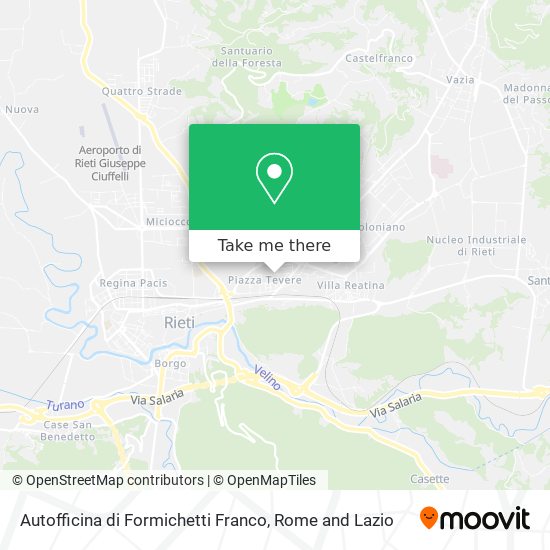 Autofficina di Formichetti Franco map