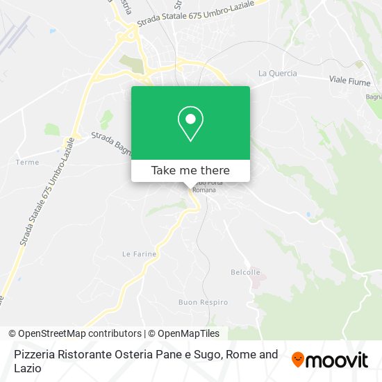 Pizzeria Ristorante Osteria Pane e Sugo map