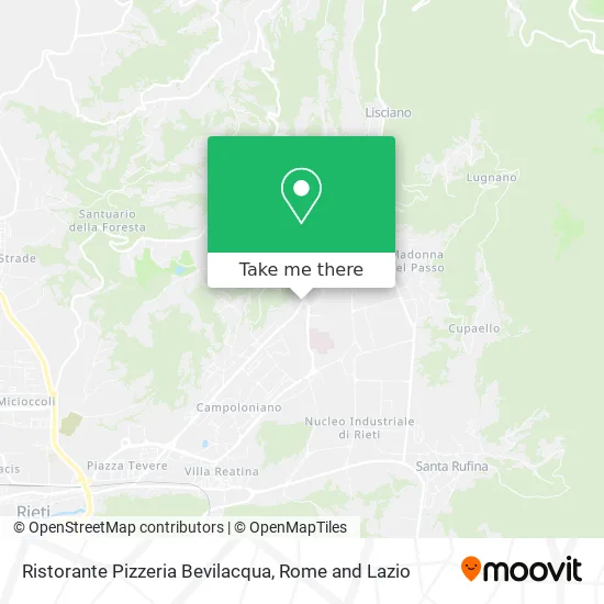 Ristorante Pizzeria Bevilacqua map