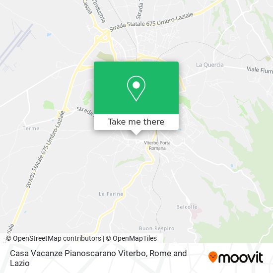 Casa Vacanze Pianoscarano Viterbo map