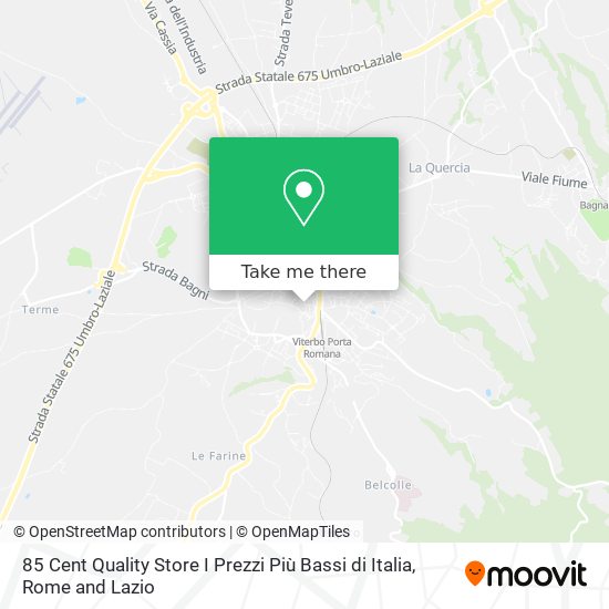 85 Cent Quality Store I Prezzi Più Bassi di Italia map