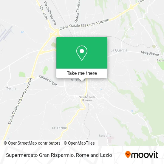 Gran Risparmio Supermarket map