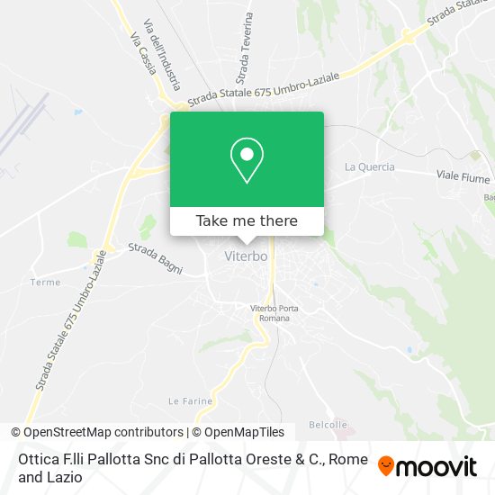 Ottica F.lli Pallotta Snc di Pallotta Oreste & C. map