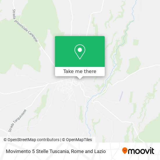 Movimento 5 Stelle Tuscania map