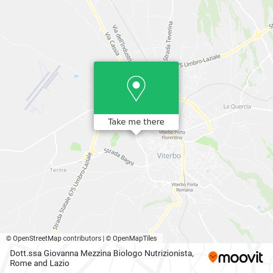 Dott.ssa Giovanna Mezzina Biologo Nutrizionista map