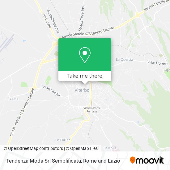 Tendenza Moda Srl Semplificata map