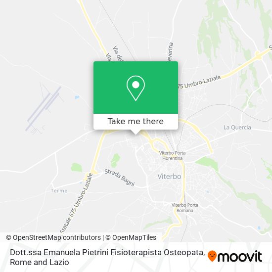 Dott.ssa Emanuela Pietrini Fisioterapista Osteopata map