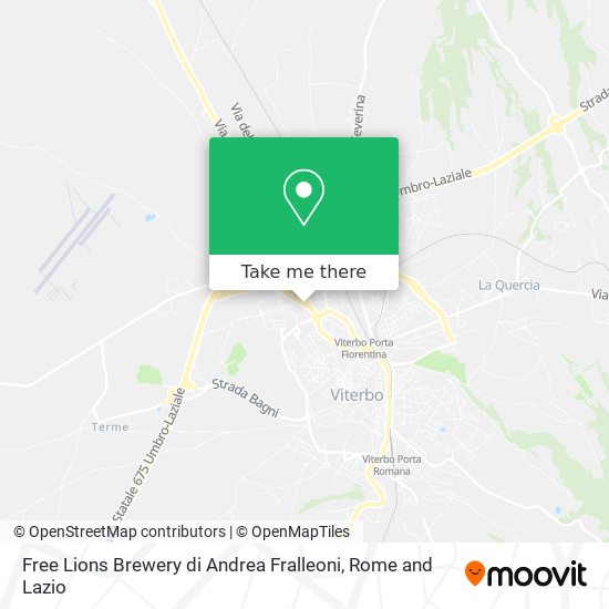 Free Lions Brewery di Andrea Fralleoni map