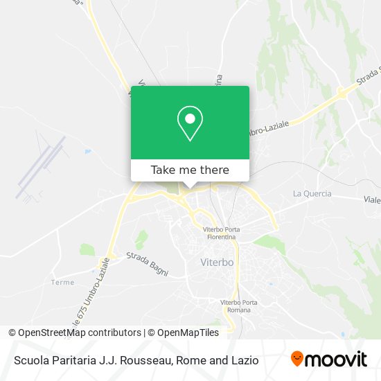 Scuola Paritaria J.J. Rousseau map