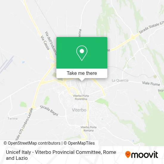 Unicef Italy - Viterbo Provincial Committee map