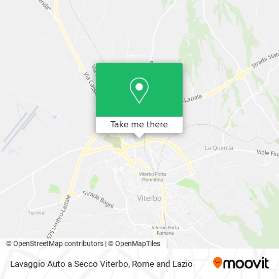 Lavaggio Auto a Secco Viterbo map