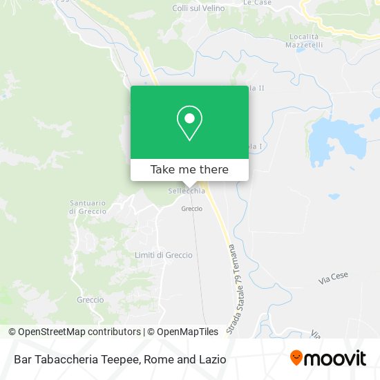 Bar Tabaccheria Teepee map