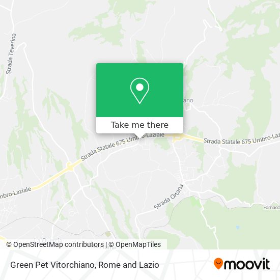 Green Pet Vitorchiano map