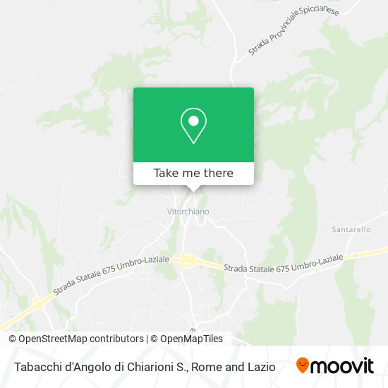 Tabacchi d'Angolo di Chiarioni S. map