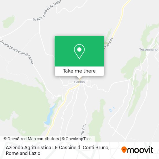 Azienda Agrituristica LE Cascine di Conti Bruno map