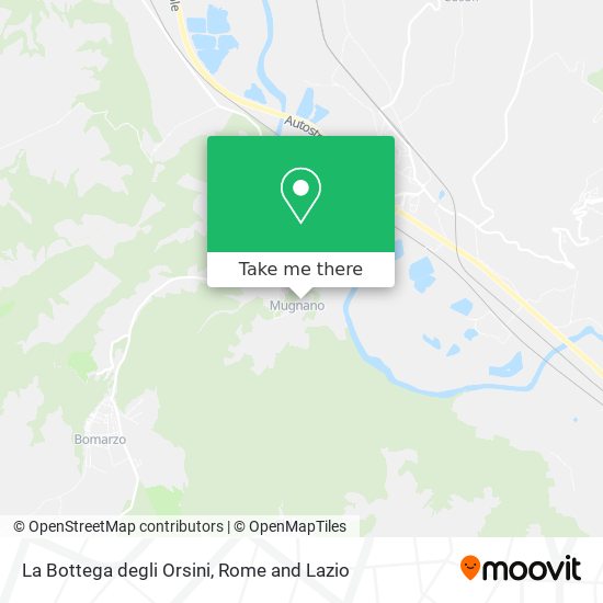 La Bottega degli Orsini map
