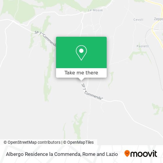 Albergo Residence la Commenda map