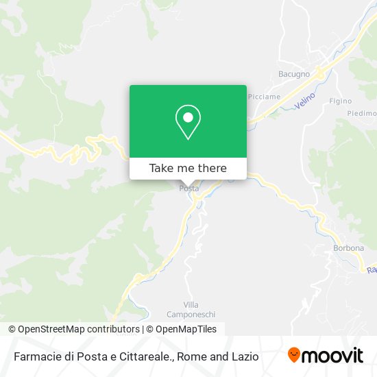 Farmacie di Posta e Cittareale. map