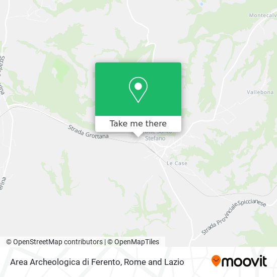 Area Archeologica di Ferento map