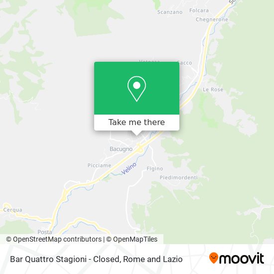 Bar Quattro Stagioni - Closed map