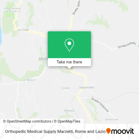 Orthopedic Medical Supply Marzetti map