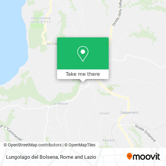 Lungolago del Bolsena map