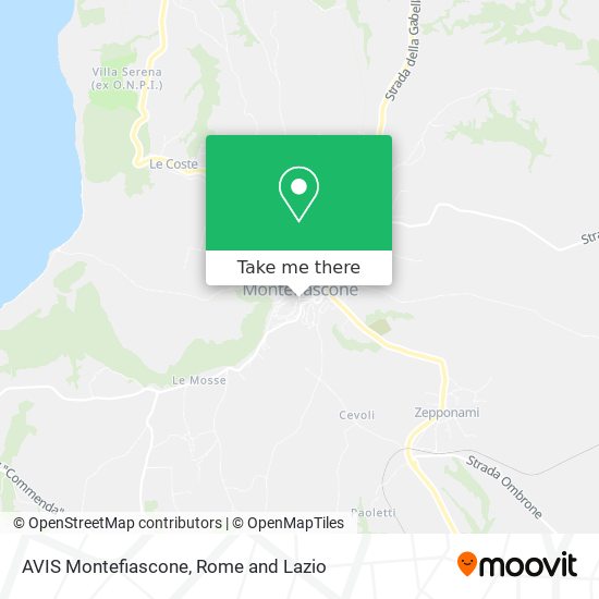 AVIS Montefiascone map