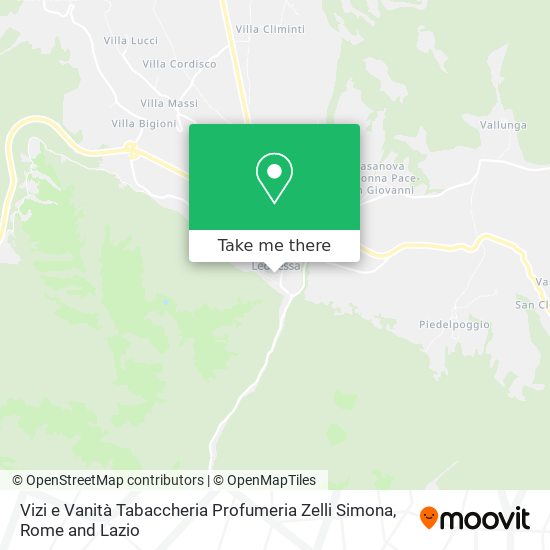 Vizi e Vanità Tabaccheria Profumeria Zelli Simona map
