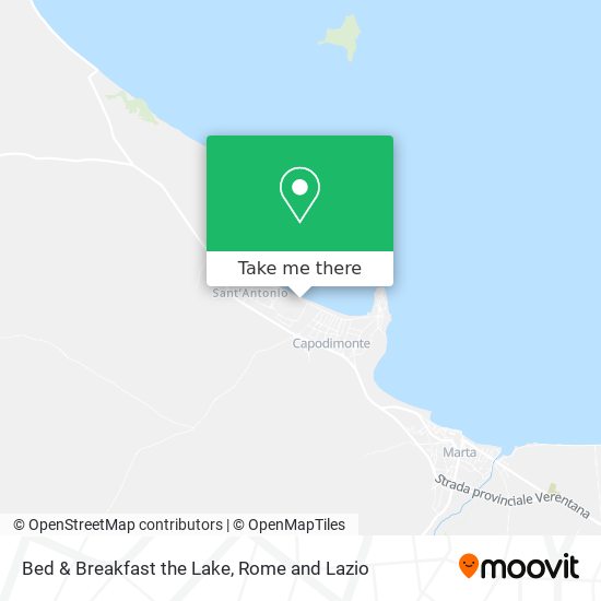 Bed & Breakfast the Lake map