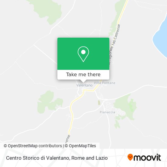 Centro Storico di Valentano map