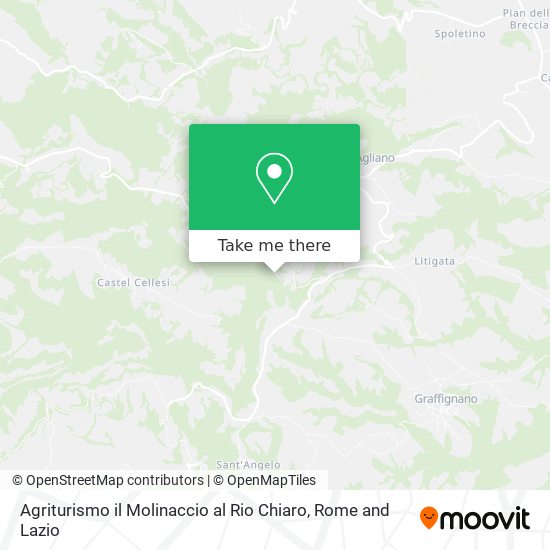 Agriturismo il Molinaccio al Rio Chiaro map