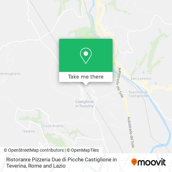 Ristoranre Pizzeria Due di Picche Castiglione in Teverina map