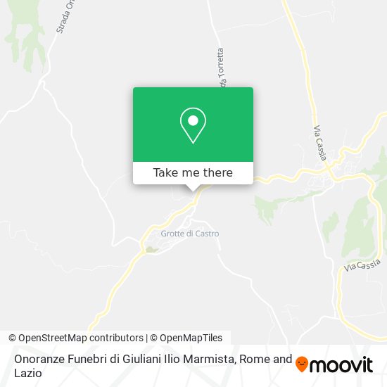 Onoranze Funebri di Giuliani Ilio Marmista map