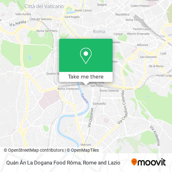 Quán Ăn La Dogana Food Rôma map