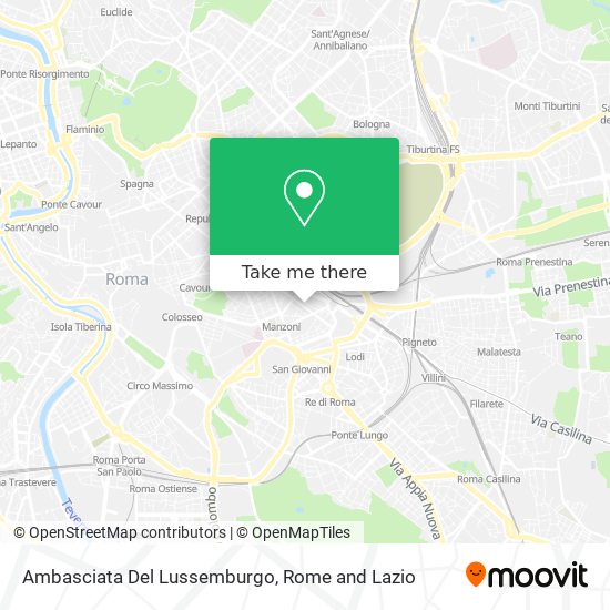 Ambasciata Del Lussemburgo map