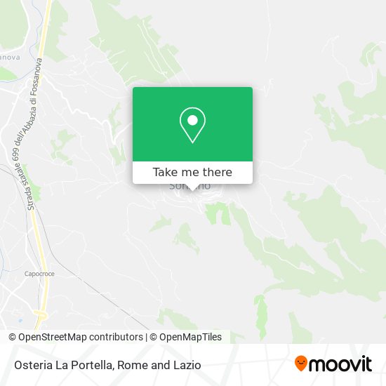 Osteria La Portella map