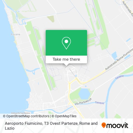 Aeroporto Fiumicino, T3 Ovest Partenze map