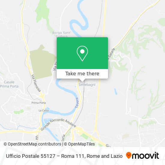 Ufficio Postale 55127 – Roma 111 map
