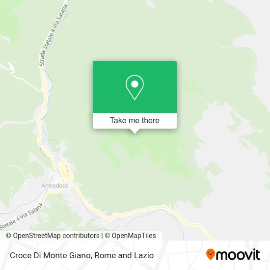 Monte Giano Cross map