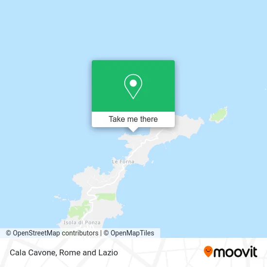 Cala Cavone map