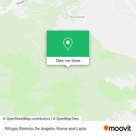 Romolo De Angelis Refuge map