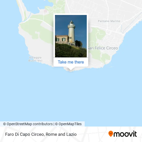 Cape Circeo Lighthouse map