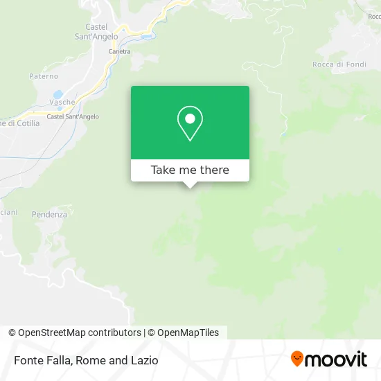 Fonte Falla map