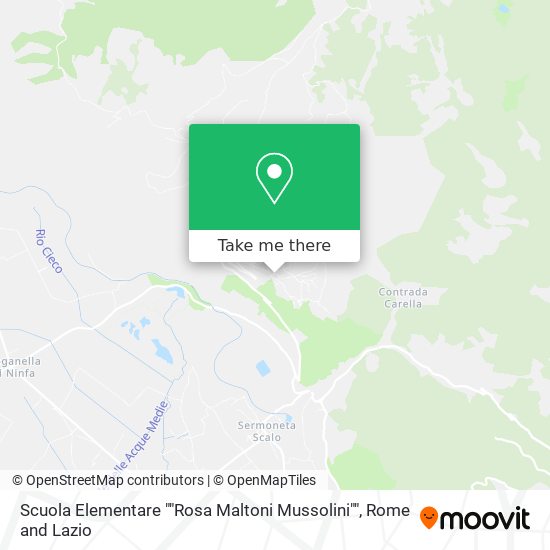 Scuola Elementare ""Rosa Maltoni Mussolini"" map