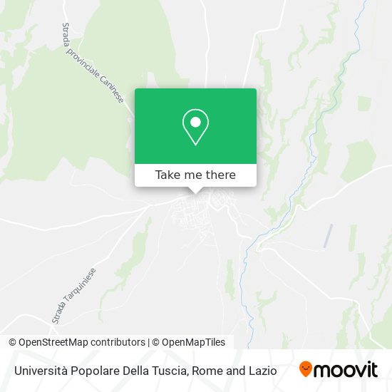 Università Popolare Della Tuscia map