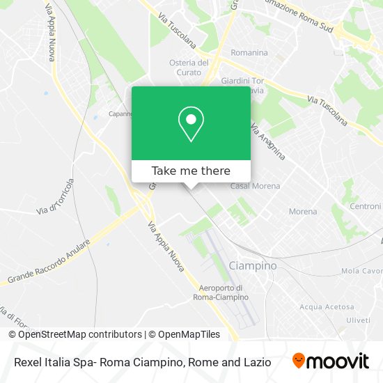 Rexel Italia Spa- Roma Ciampino map