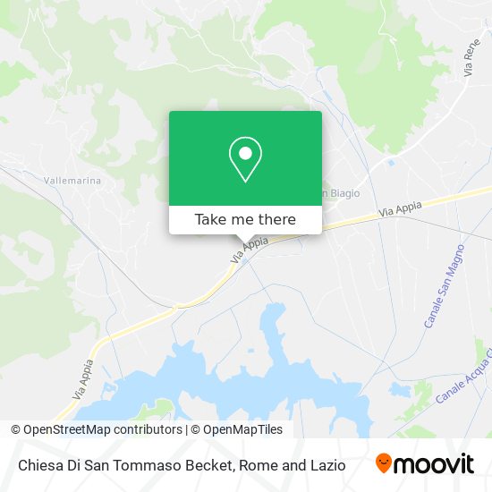 Chiesa Di San Tommaso Becket map