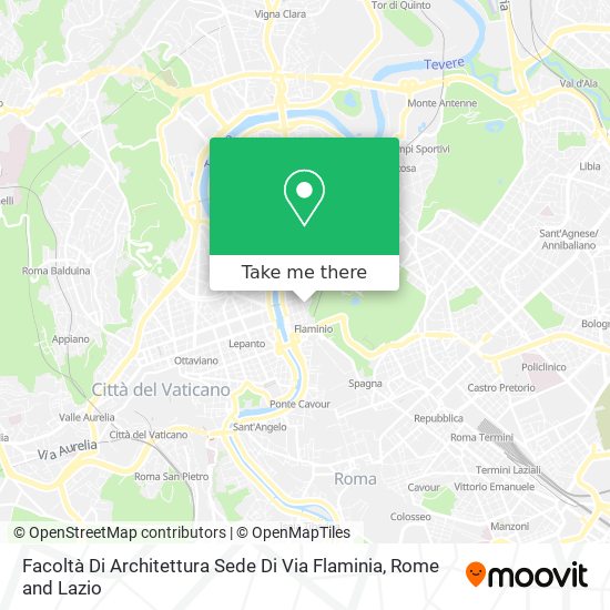 Facoltà Di Architettura Sede Di Via Flaminia map