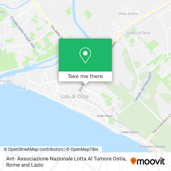 Ant- Associazione Nazionale Lotta Al Tumore Ostia map