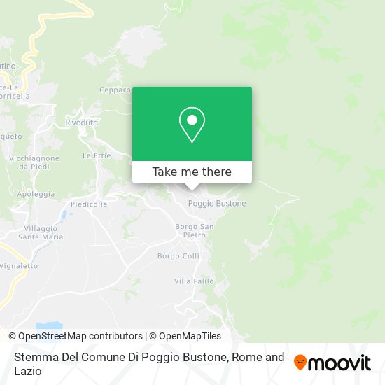 Stemma Del Comune Di Poggio Bustone map